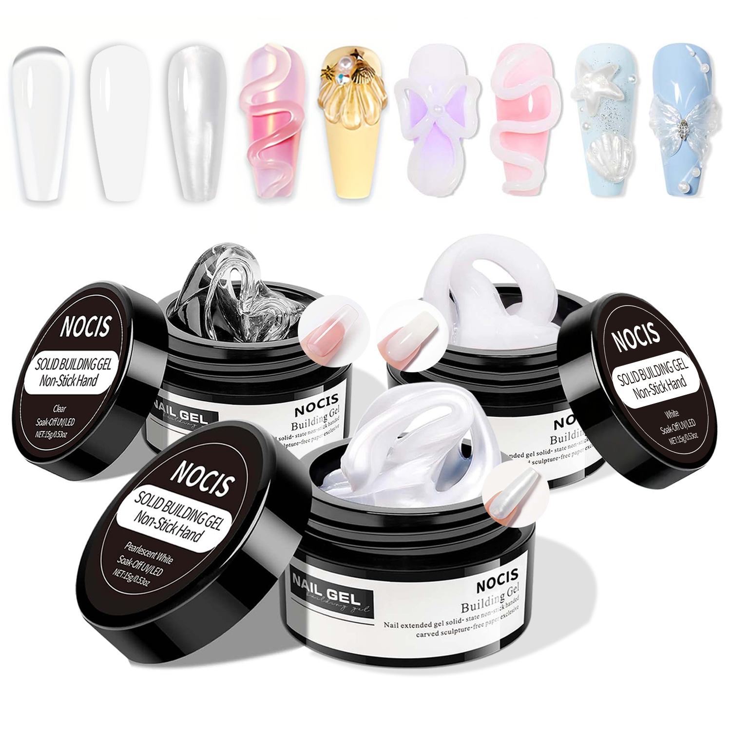 Liquid Uv Glue Kit - NOCIS 15g Solid Gel Builder Kit