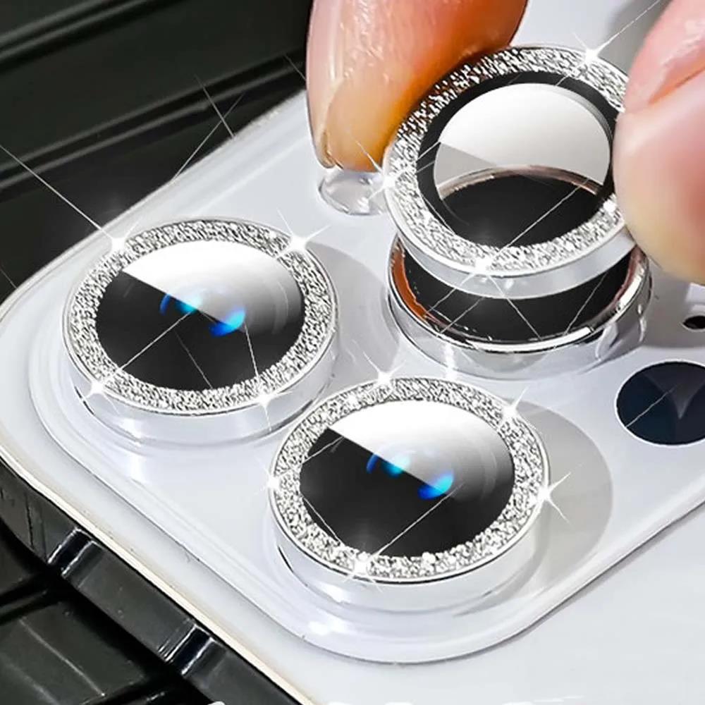 Tempered Glass Screen 9H - Glitter Camera Lens Protector For iPhone