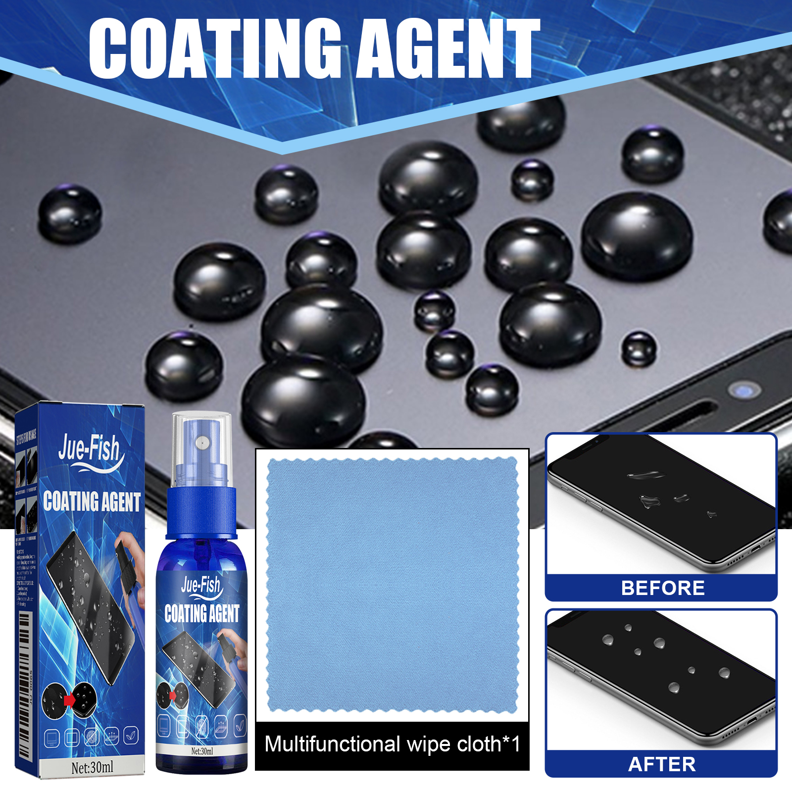 Screen Coating Agent, Smartpho - Oleophobic Coating Spray avaliação e preço