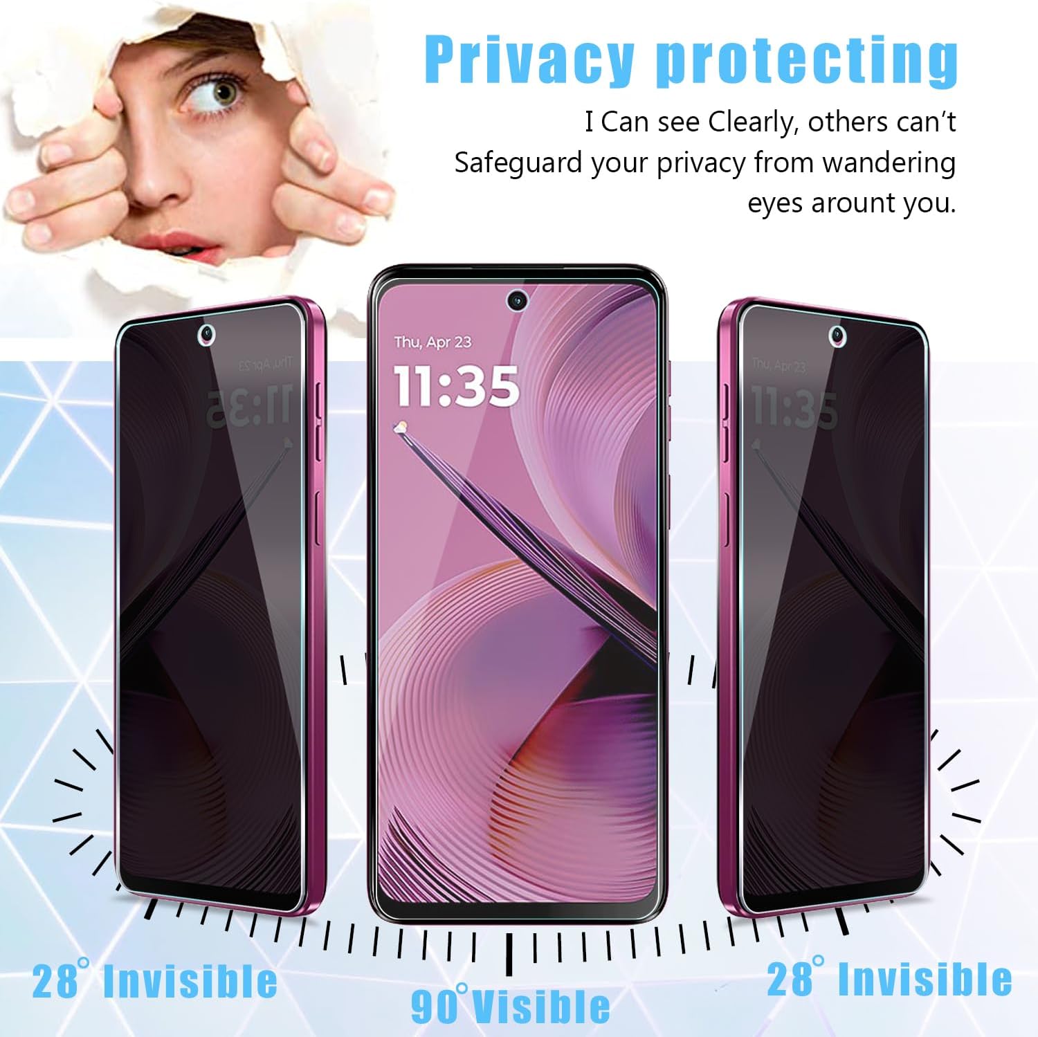 [2 Pack] For Honor 400 Lite/40 - Privacy Filter 2Pack avaliação e preço
