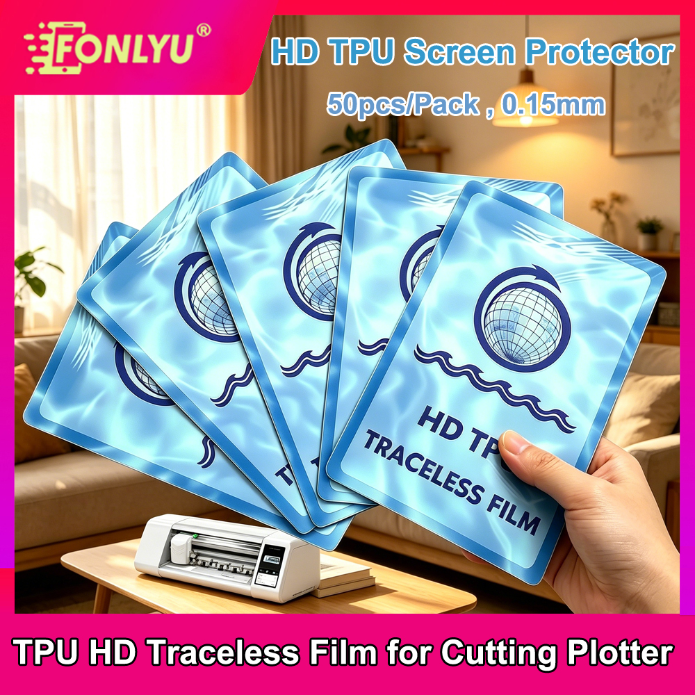 FONLYU 50pc HD Traceless TPU H - Screen Protector Cutter avaliação e preço
