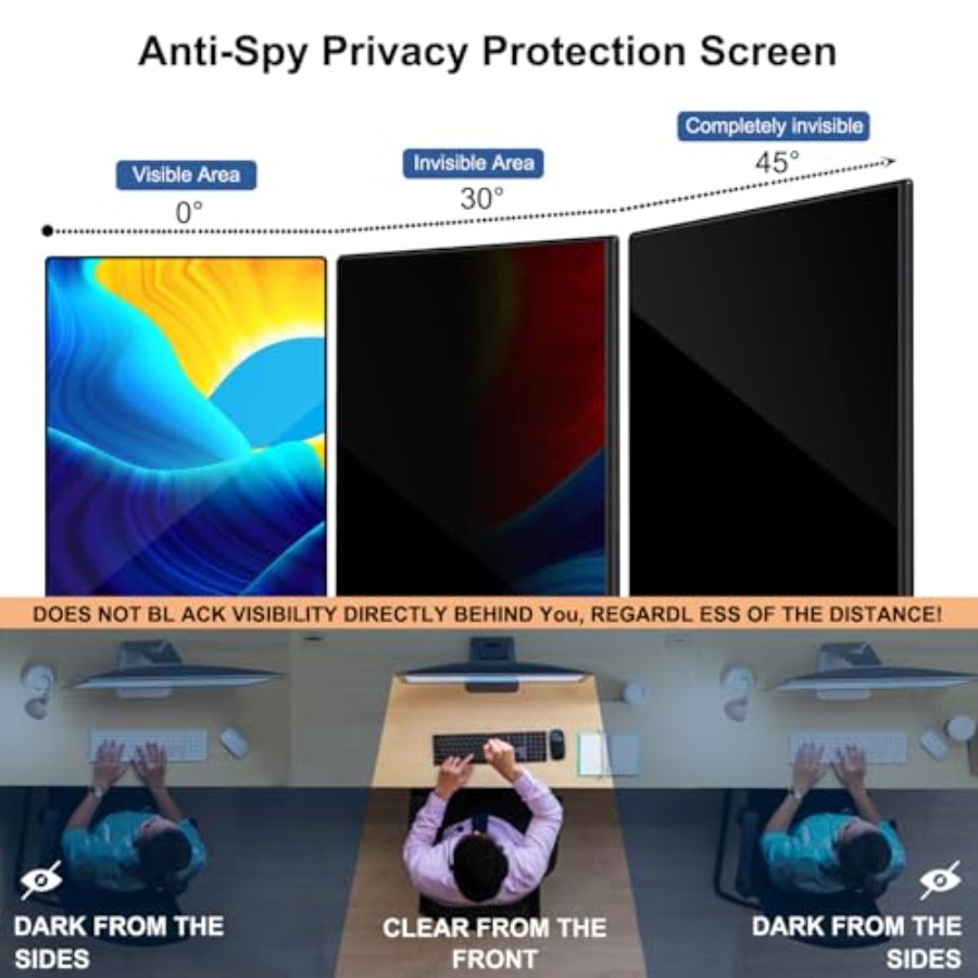 32 Inch Computer Privacy Scree - Privacy Filter 2Pack avaliação e preço