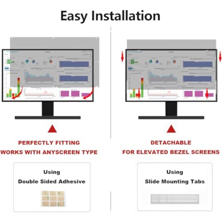 32 Inch Computer Privacy Scree - Privacy Filter 2Pack avaliação e preço