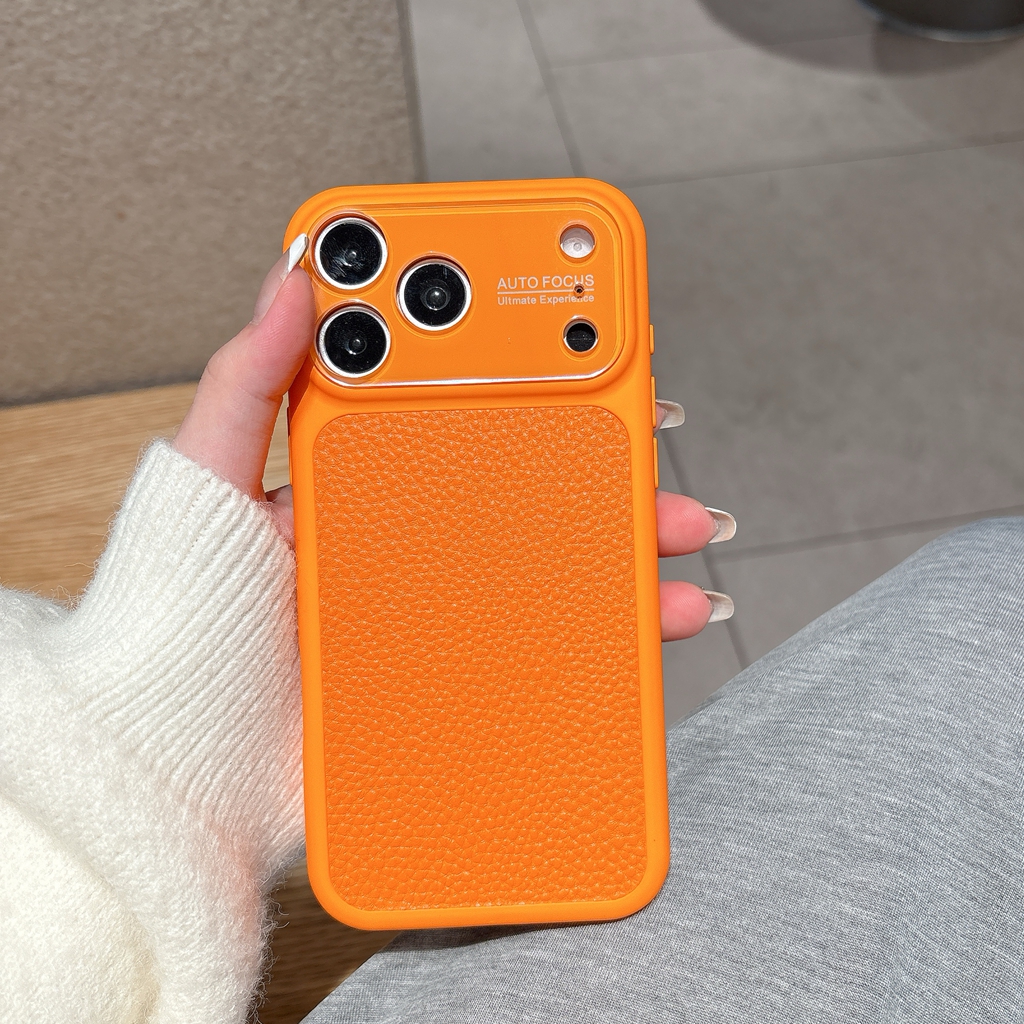 Luxury Lychee Grain Leather Te - Camera Lens Protector avaliação e preço