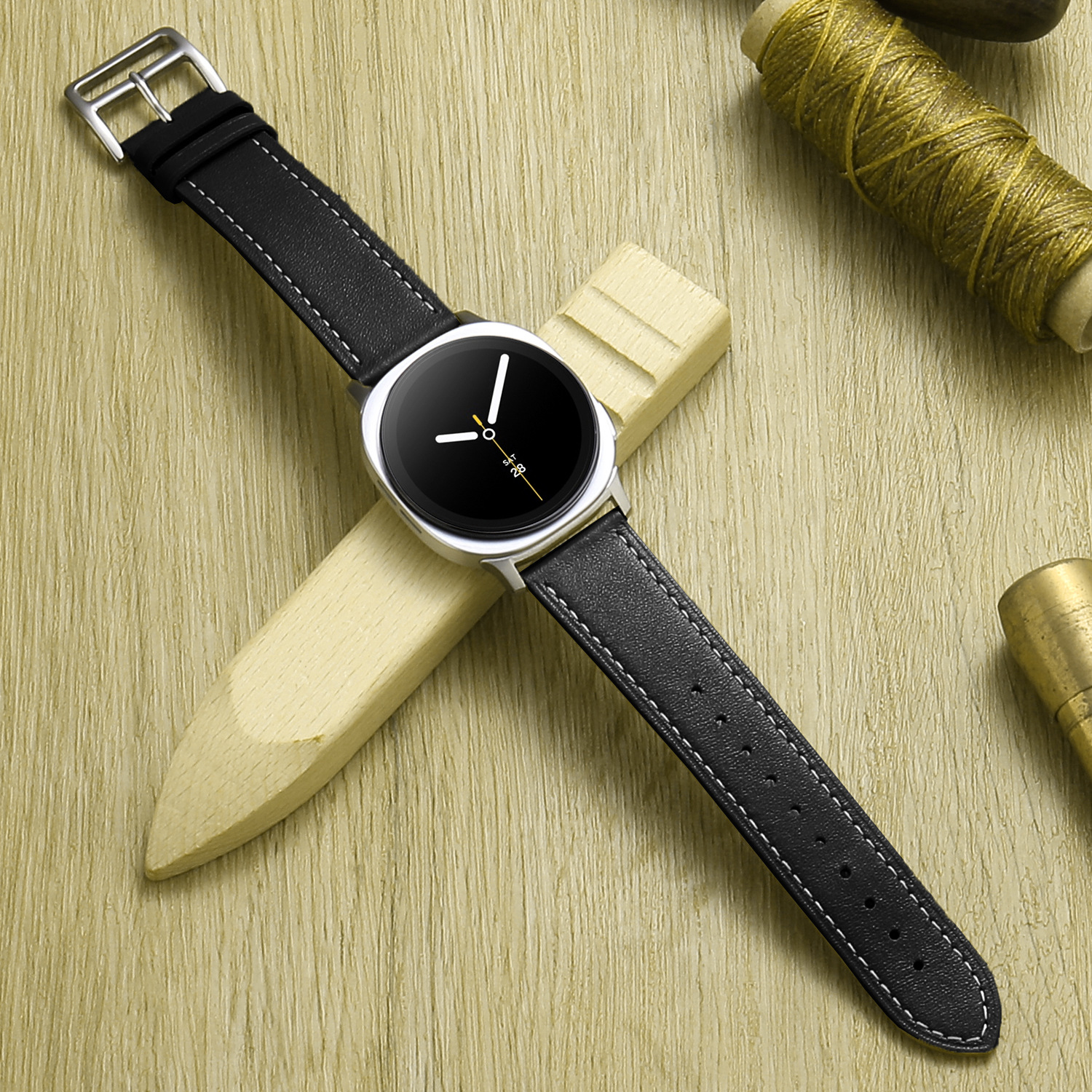 2025 New Genuine Leather Watch - Anti Blue Light Film avaliação e preço