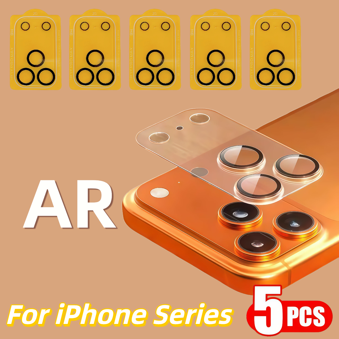 5Pcs For  iPhone 17 Air 16e 16 - Tempered Glass Screen 9H avaliação e preço