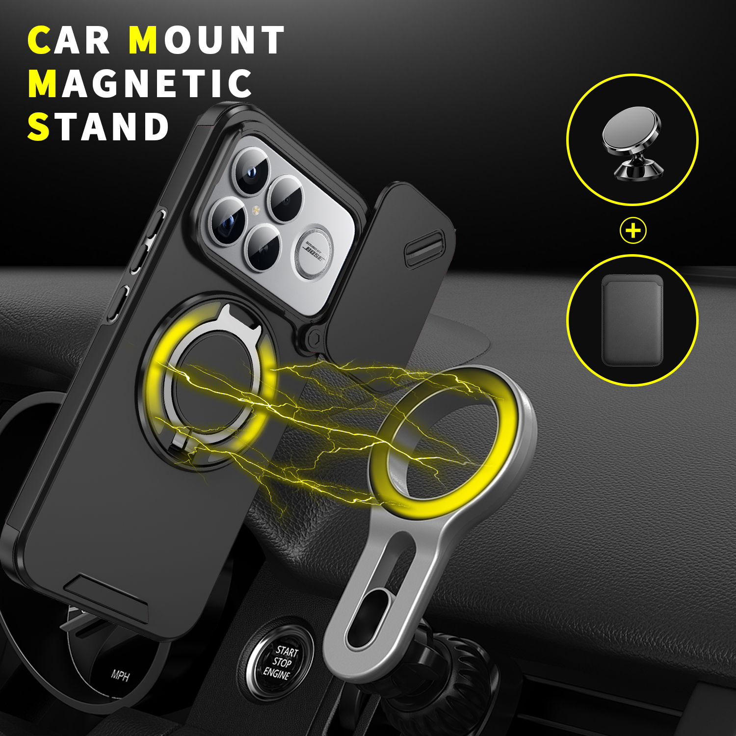 Magnetic Wireless Charging Rin - Camera Lens Protector avaliação e preço