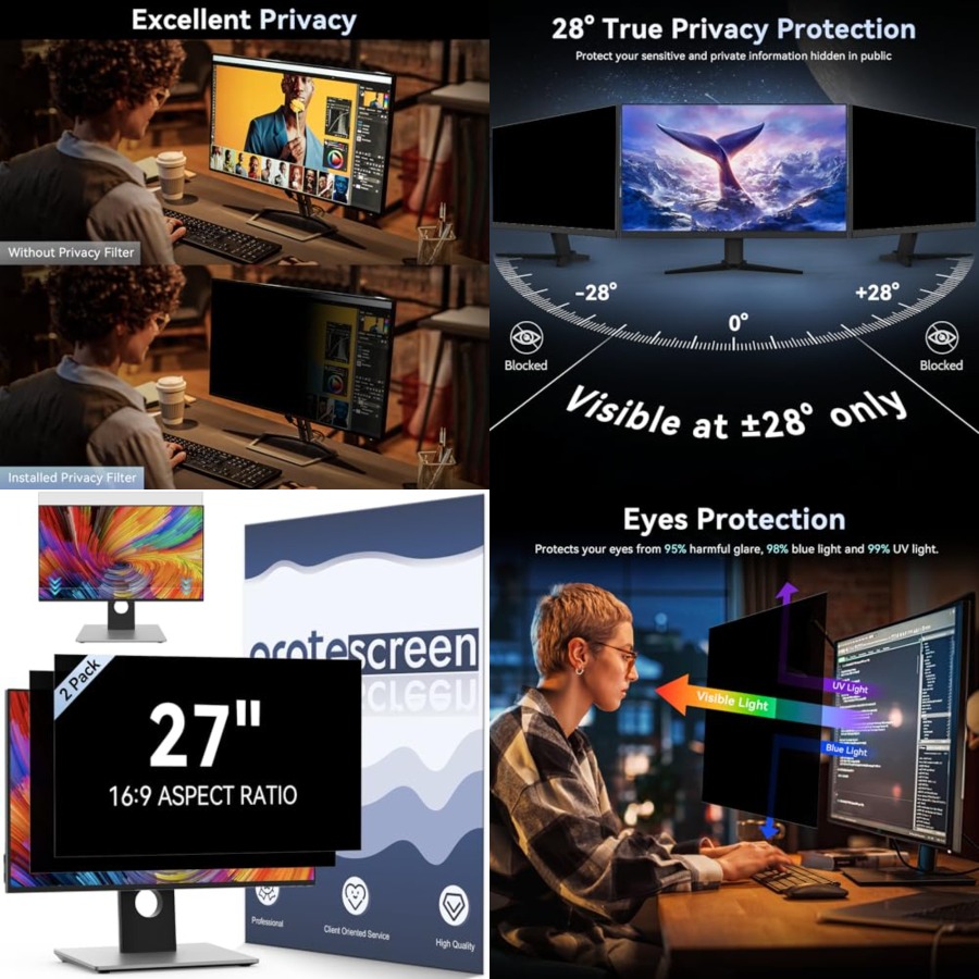 [2 Pack] Computer Privacy Scre - Privacy Filter 2Pack avaliação e preço