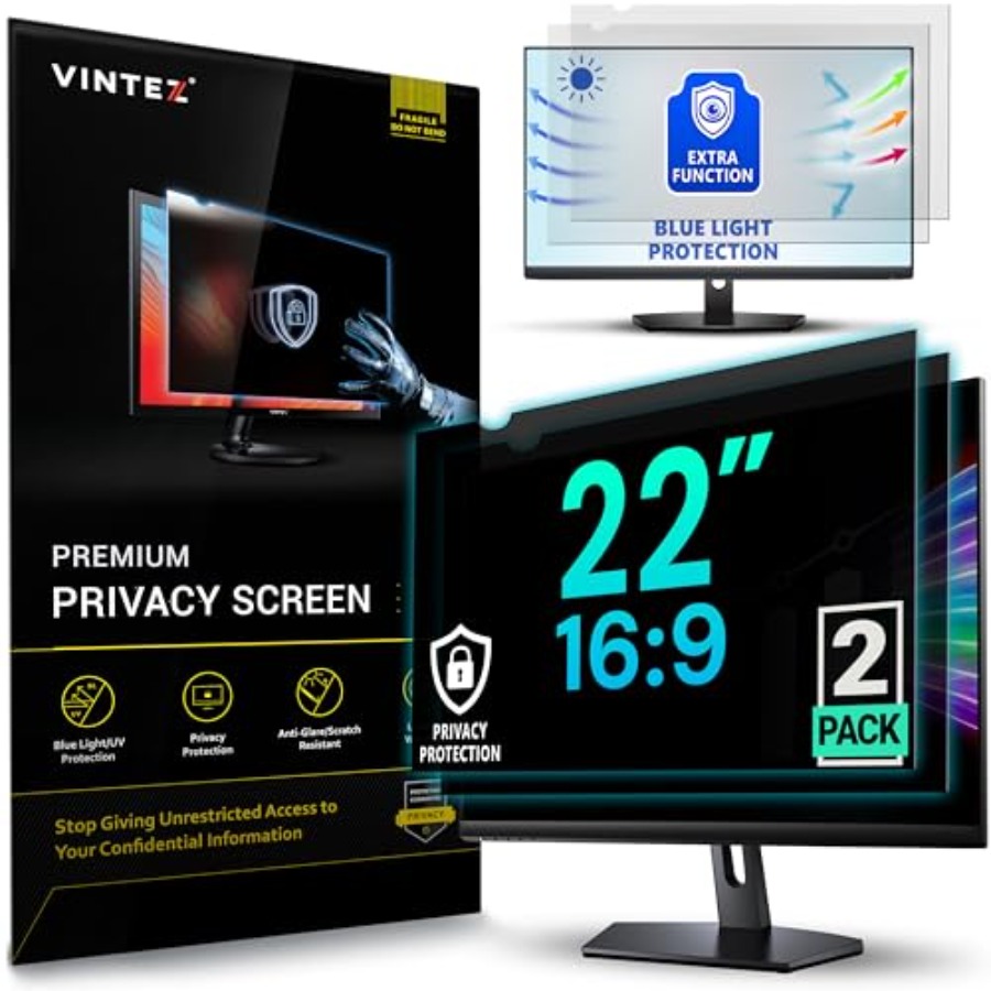 2 Pack 22 Inch 16:9 Privacy Sc - Privacy Filter 2Pack avaliação e preço