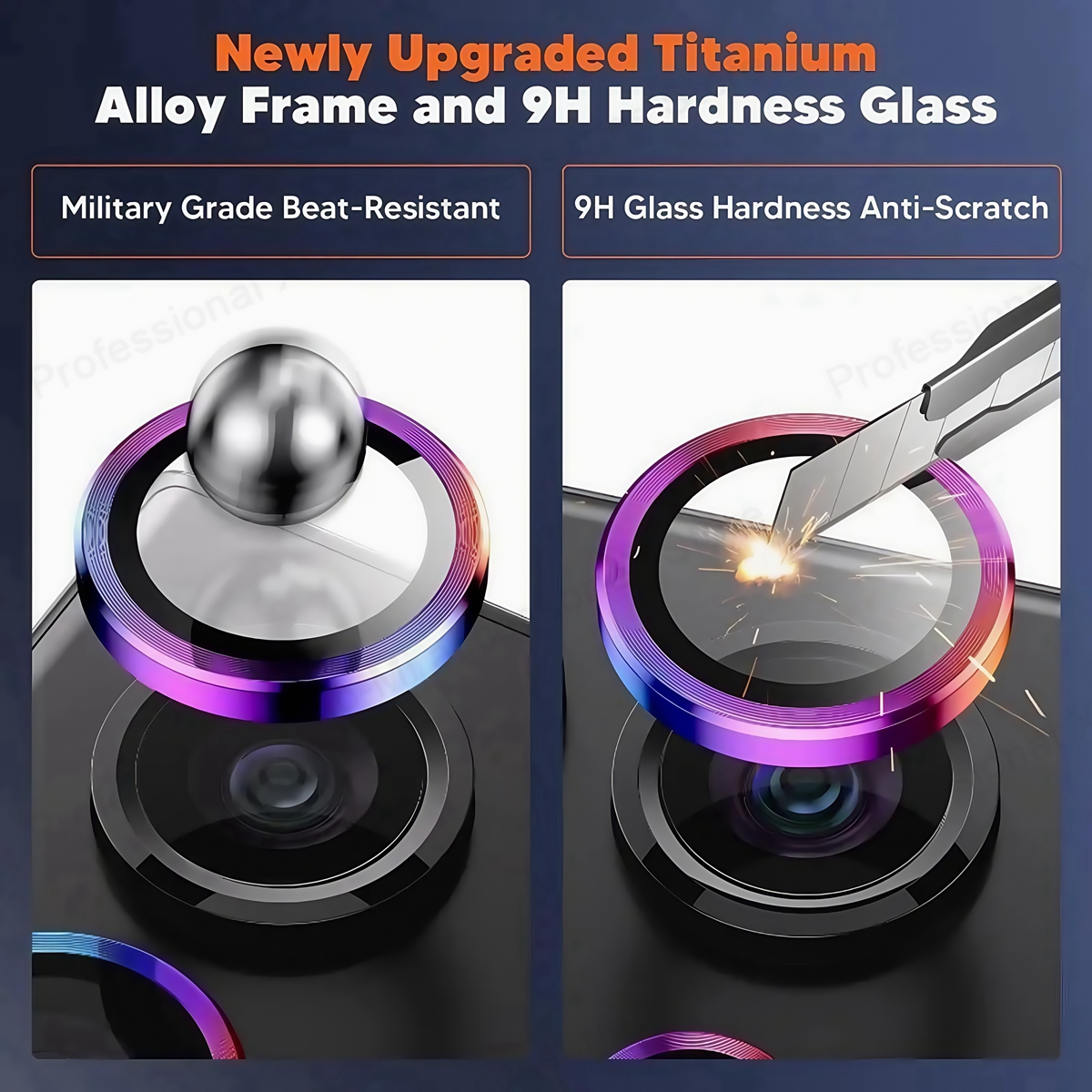 New Camera Metal Ring Protecto - Tempered Glass Screen 9H avaliação e preço