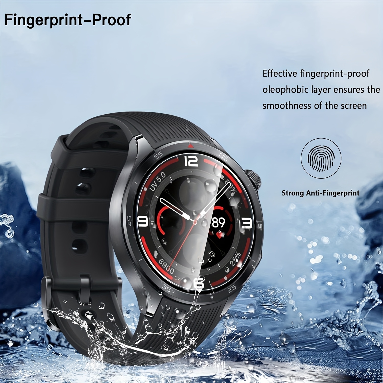 3PCS 9H Tempered Glass Screen  - Smartwatch Screen Film avaliação e preço